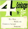 Cover: ex libris Sampler - 4 Schlager Fr. 3,90 (EP)