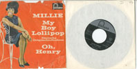 Cover: Millie (Small) - Millie (Small) / My Boy Lollipop (Deutsche Originalaufnahme) / Oh Henry