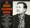 Cover: Mose Allison - Sings