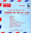 Cover: Boney M. - Boney M. on 45" - 6 Years of Boney M Hits